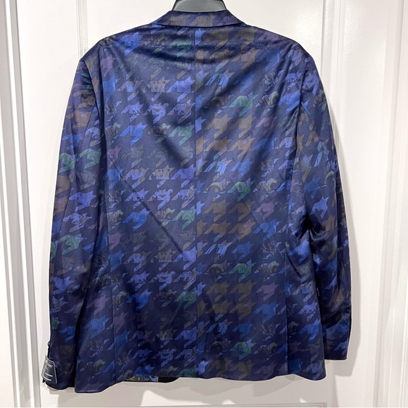 Paisley & Gray Men’s Slim Fit Geometric Lined Jacket Blazer Sport Coat Size 38R - Picture 7 of 16